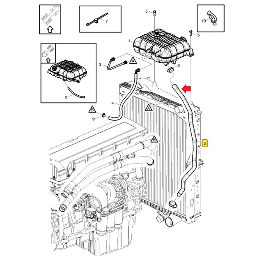 جنت منبع آب به رادیاتور ( منبع انبساط ) fh500 لمفوردر 536